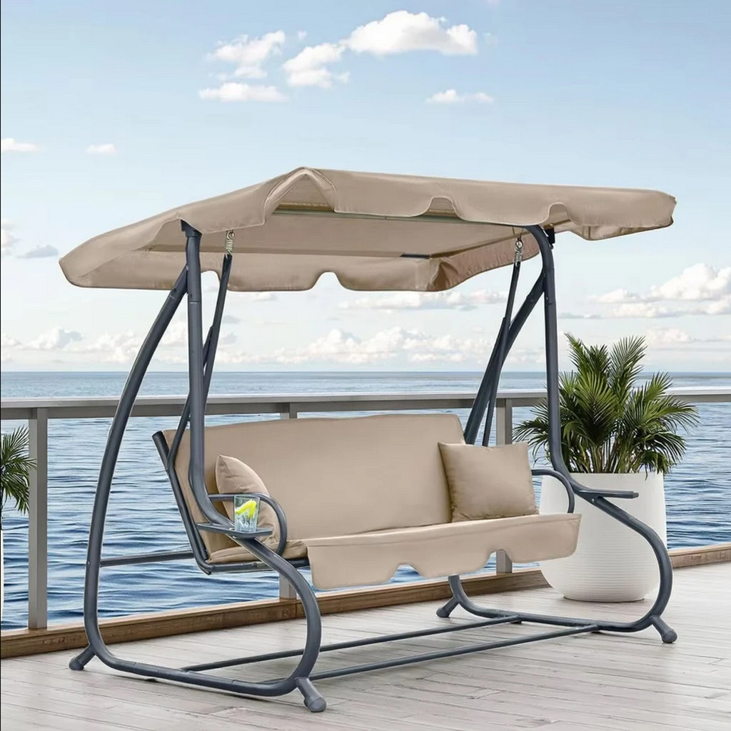 HUŚTAWKA OGRODOWA 3-OSOBOWA PRESTIGE ZIELONA