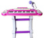 PIANINO KEYBOARD + KRZESEŁKO RÓŻOWE