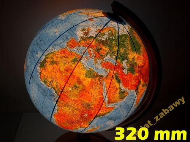 GLOBUS 32 cm PODŚWIETLANY PLAST