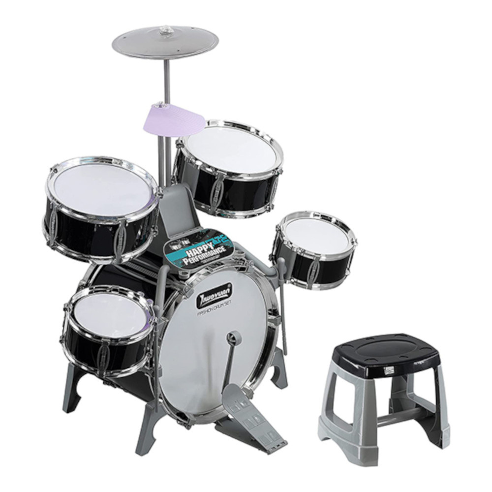 PERKUSJA 5 BĘBNÓW, TALERZ, TABORET