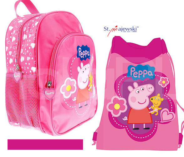ŚWINKA PEPPA PLECACZEK + WOREK