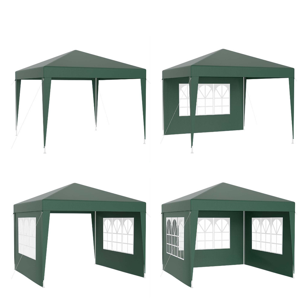 Pawilon PE 3x3 zamykany zielony