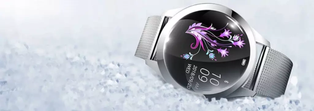 ZEGAREK DAMSKI SMARTWATCH ZŁOTY PULSOMETR KW10