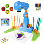 Projektor Rzutnik do Rysowania 32 Slajdy Fioletowy