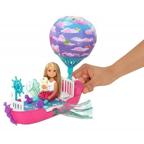 LALKA BARBIE CHELSEA MAGICZNA ŁÓDKA DREAMTOPIA