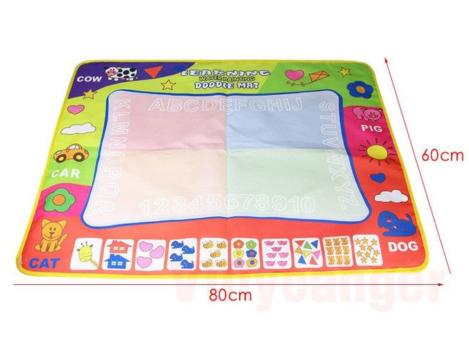 WIELKA 80x60 cm MATA WODNA do rysowania FLAMASTER