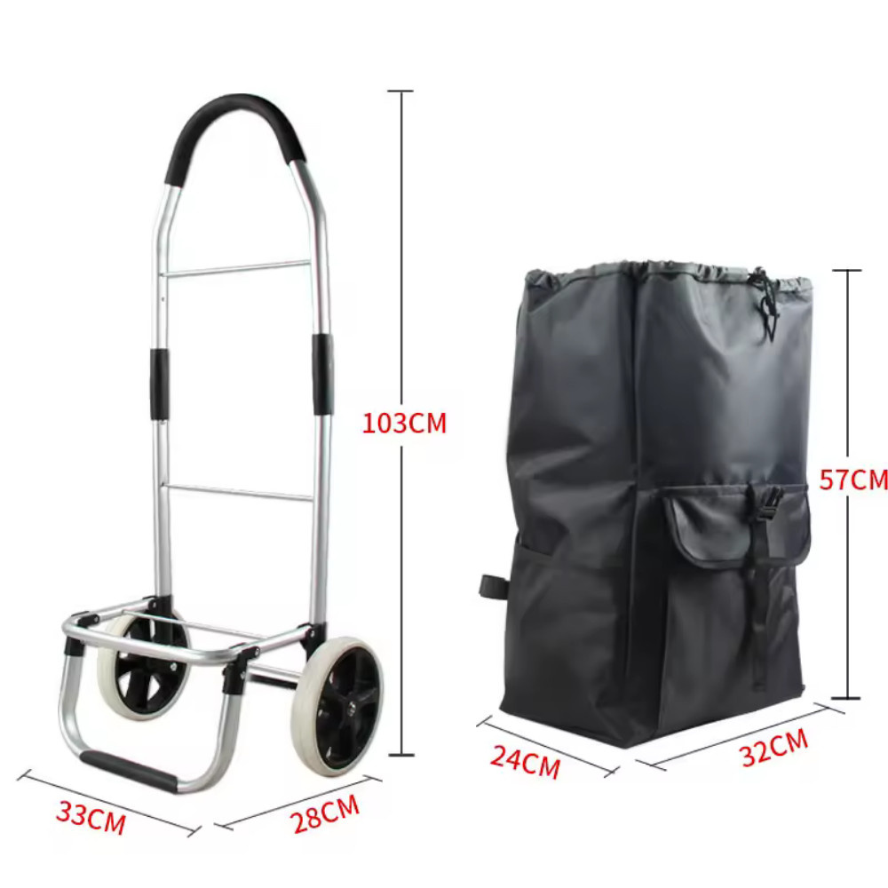 TORBA NA ZAKUPY NA KÓŁKACH B001W-1