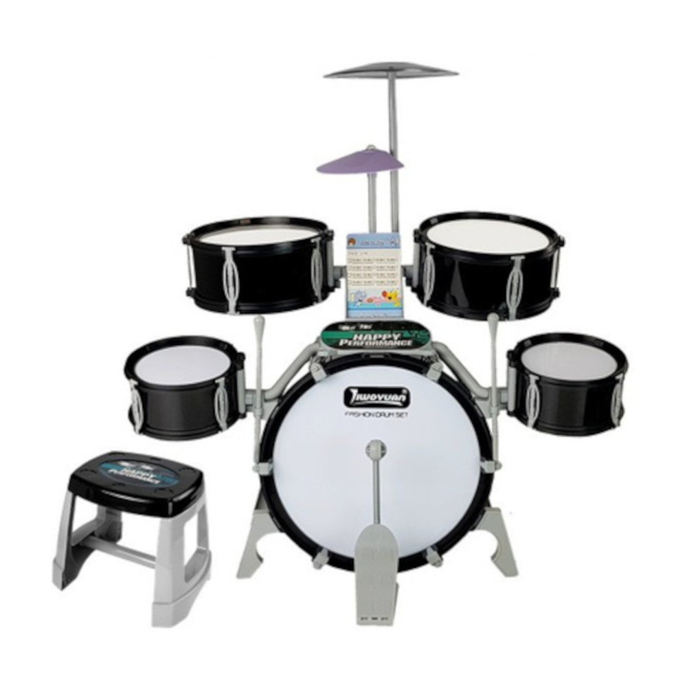 PERKUSJA 5 BĘBNÓW, TALERZ, TABORET