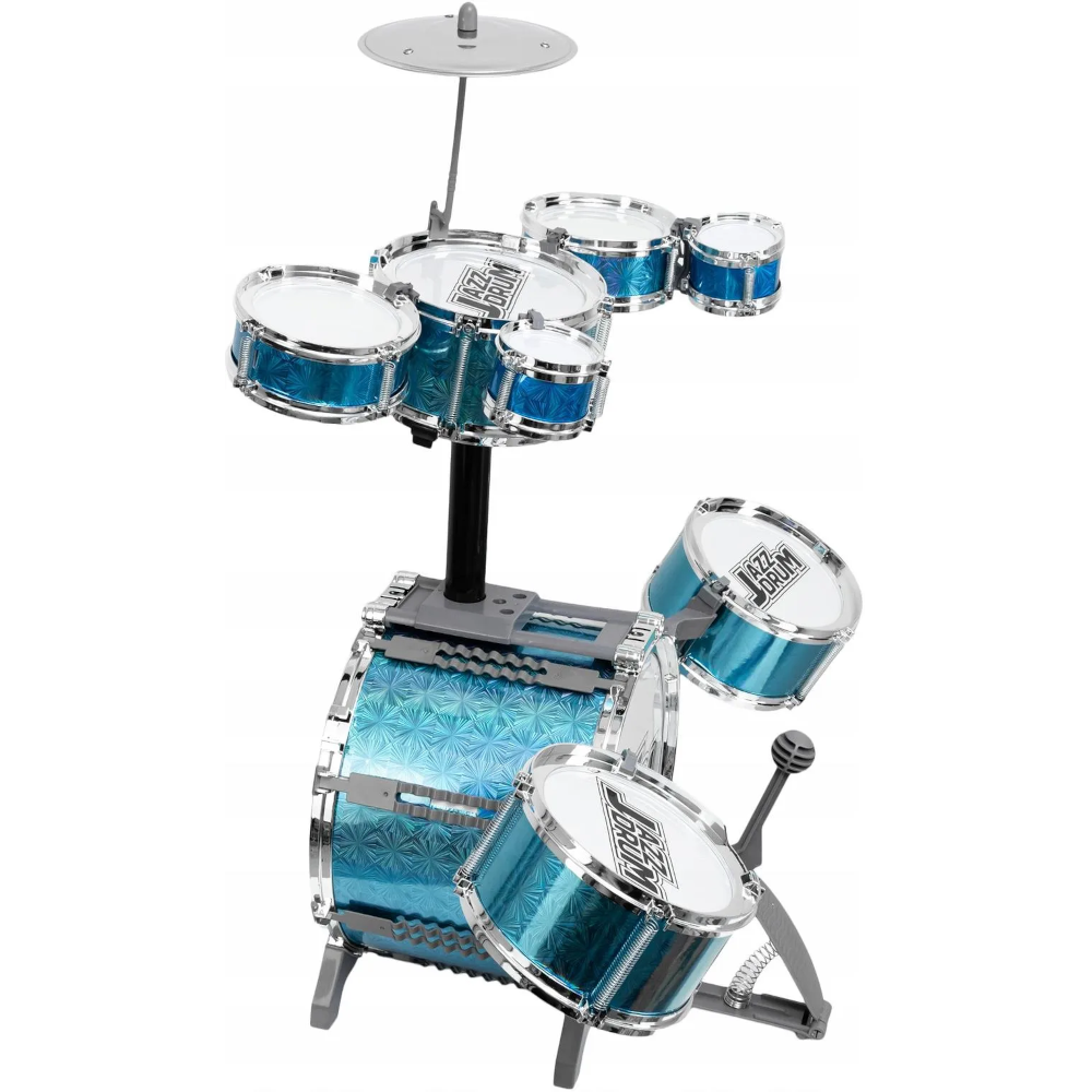 PERKUSJA 8 bębnów, talerz