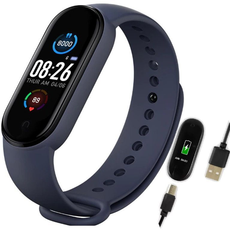 M5 OPASKA SPORTOWA SMARTBAND SMARTWATCH ZEGAREK czarny