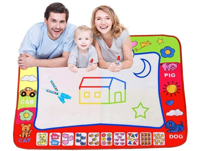 WIELKA 80x60 cm MATA WODNA do rysowania FLAMASTER