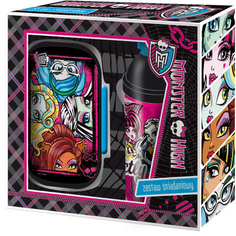 Zestaw ŚNIADANIOWY MONSTER HIGH bidon śniadaniówka