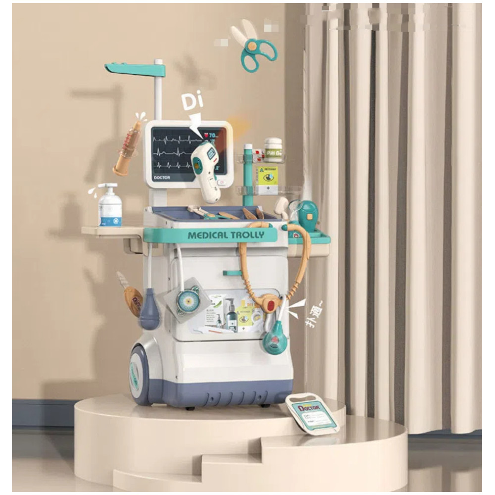 Duży WÓZEK lekarski 26 elementów