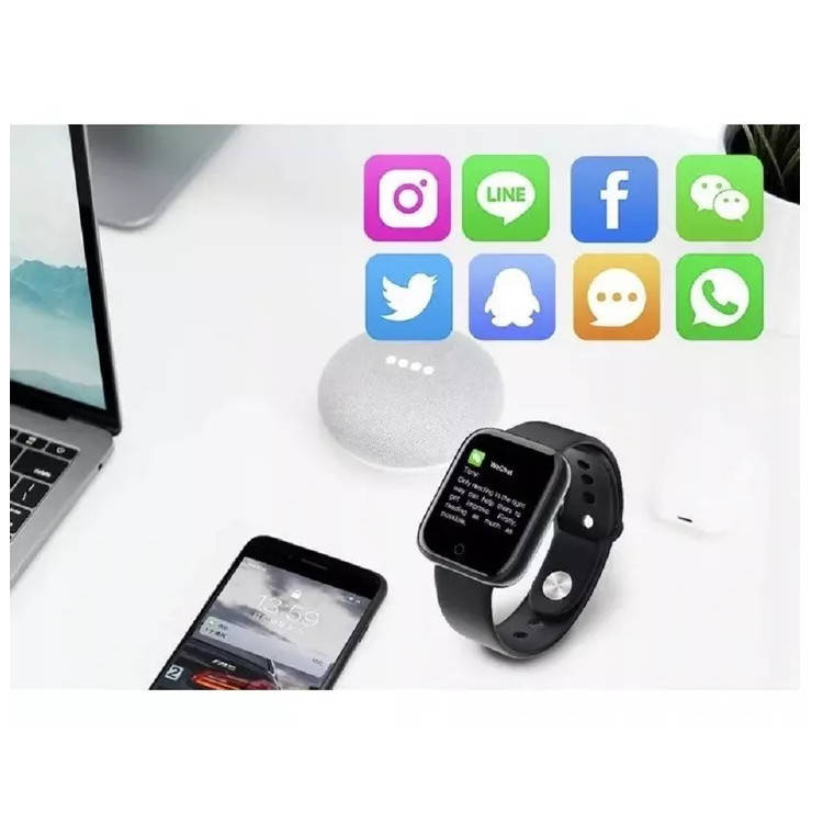 SMARTWATCH L18 OPASKA SPORTOWA czarna DO APPLE