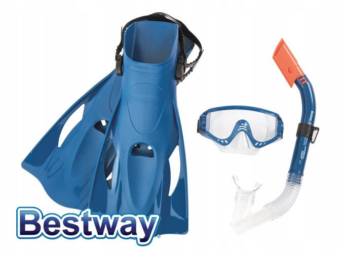 MASKA PŁETWY RURKA DO NURKOWANIA ZESTAW BESTWAY 25020