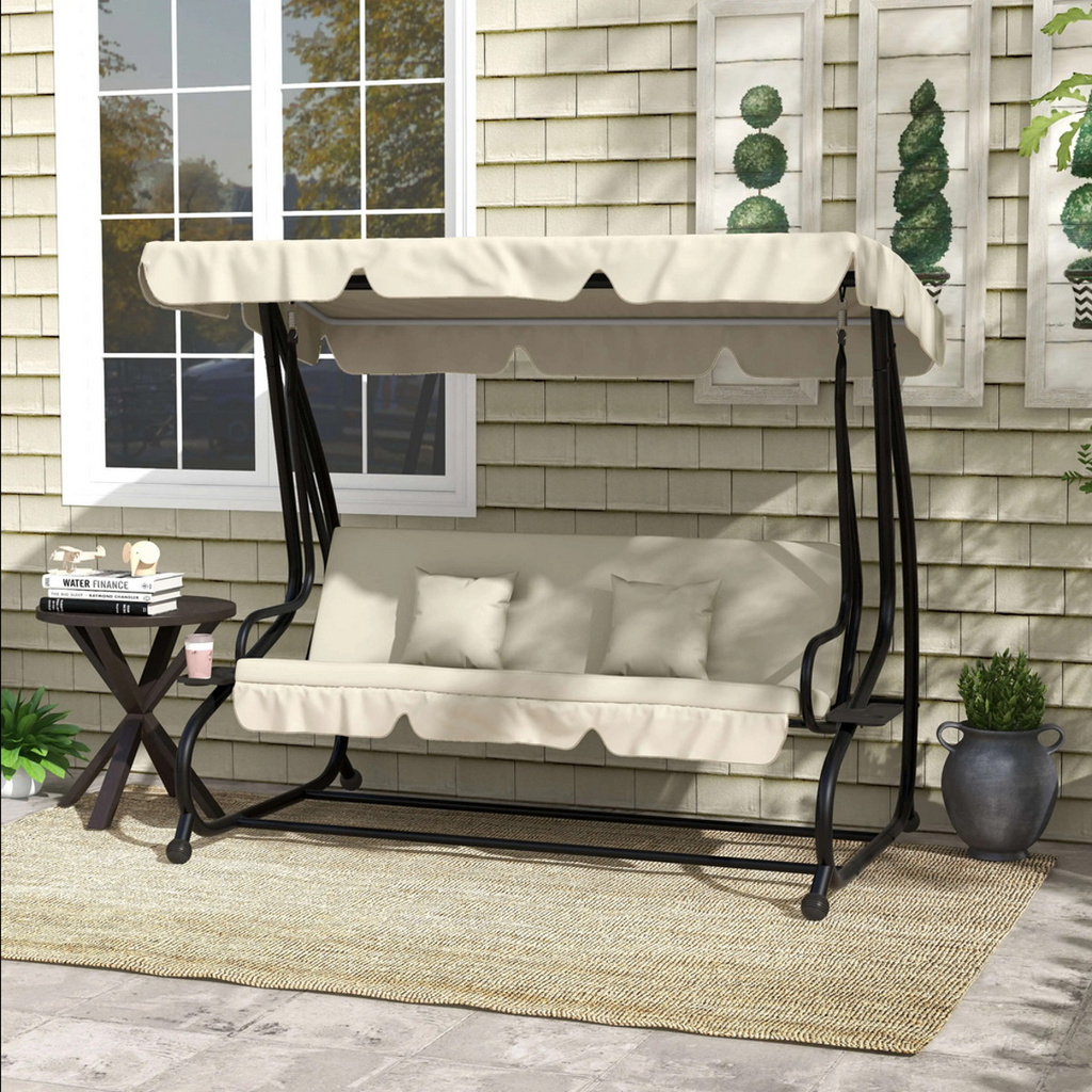 HUŚTAWKA OGRODOWA 3-OSOBOWA PRESTIGE ZIELONA