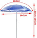 PARASOL OGRODOWY TNT 160 cm