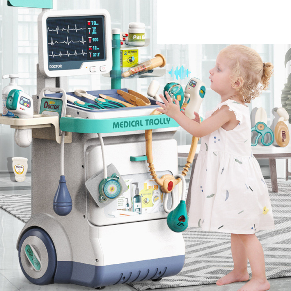 Duży WÓZEK lekarski 26 elementów