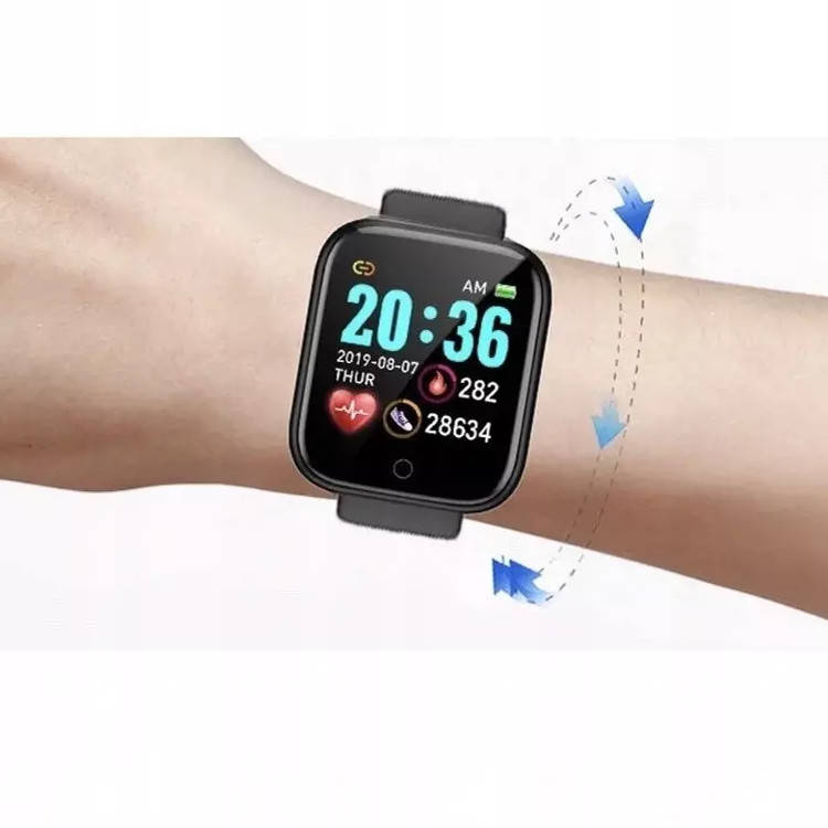 SMARTWATCH L18 OPASKA SPORTOWA czarna DO APPLE