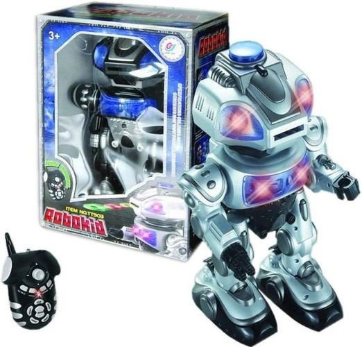 ROBOT 38 CM STRZELA KRĄŻKAMI