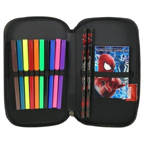 SPIDERMAN PIÓRNIK PODWÓJNY z WYPOSAŻ