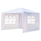 Pawilon PE 3x3 z 3 ściankami biały