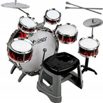 PERKUSJA 6 bębnów, 2 talerze