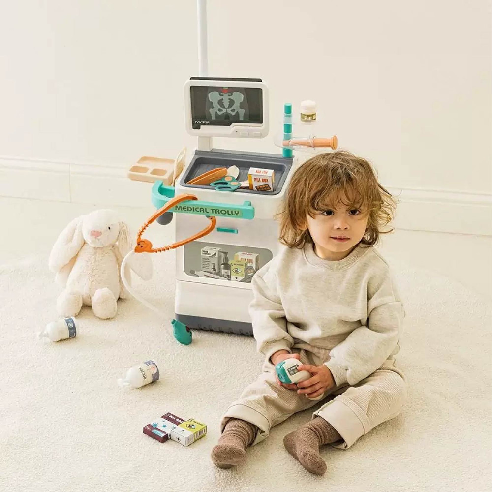 Duży WÓZEK lekarski 26 elementów