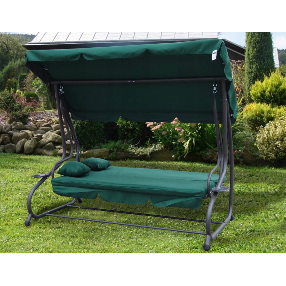 HUŚTAWKA OGRODOWA 3-OSOBOWA PRESTIGE ZIELONA