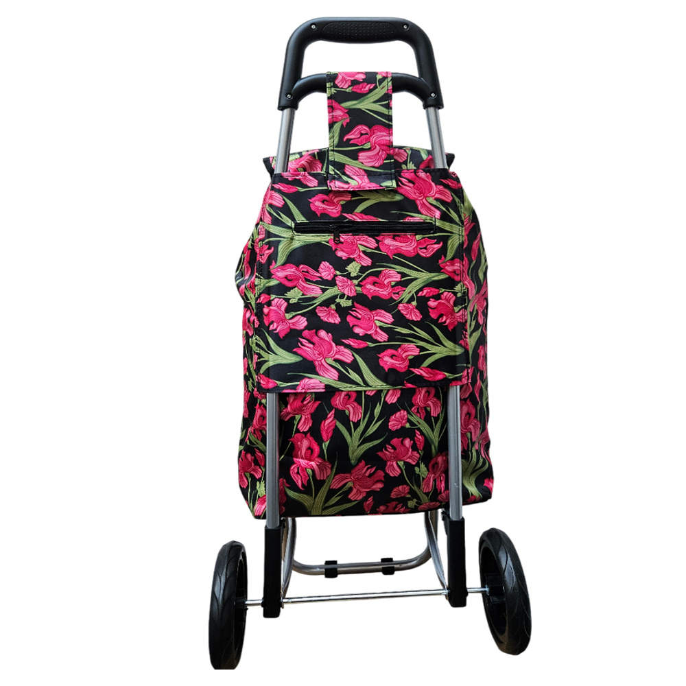 WÓZEK NA ZAKUPY Kwiaty 4