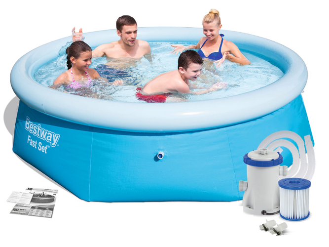 8w1 BESTWAY 57268 BASEN ROZPOROWY + POMPA 244 x 66 cm