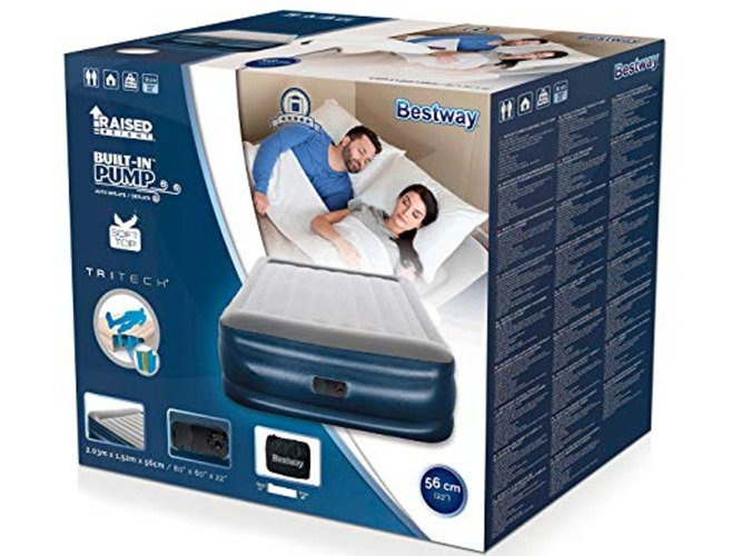 Materac BESTWAY 67614 z wbudowaną pompką 203x152x56cm