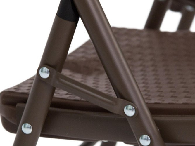 KRZESŁO SKŁADANE 4 SZTUKI RATTAN CATERINGOWE