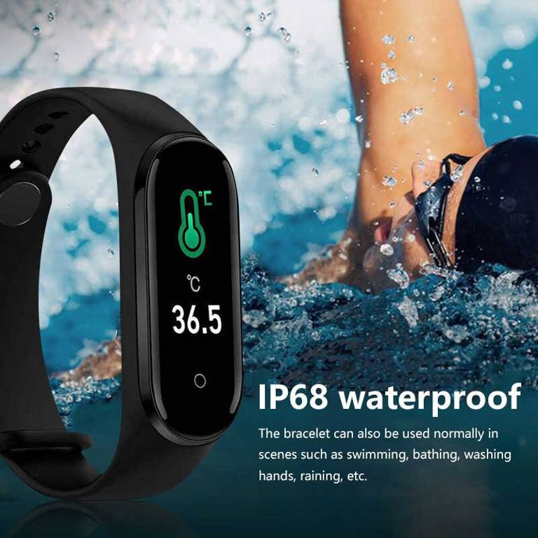 M5 OPASKA SPORTOWA SMARTBAND SMARTWATCH ZEGAREK czarny