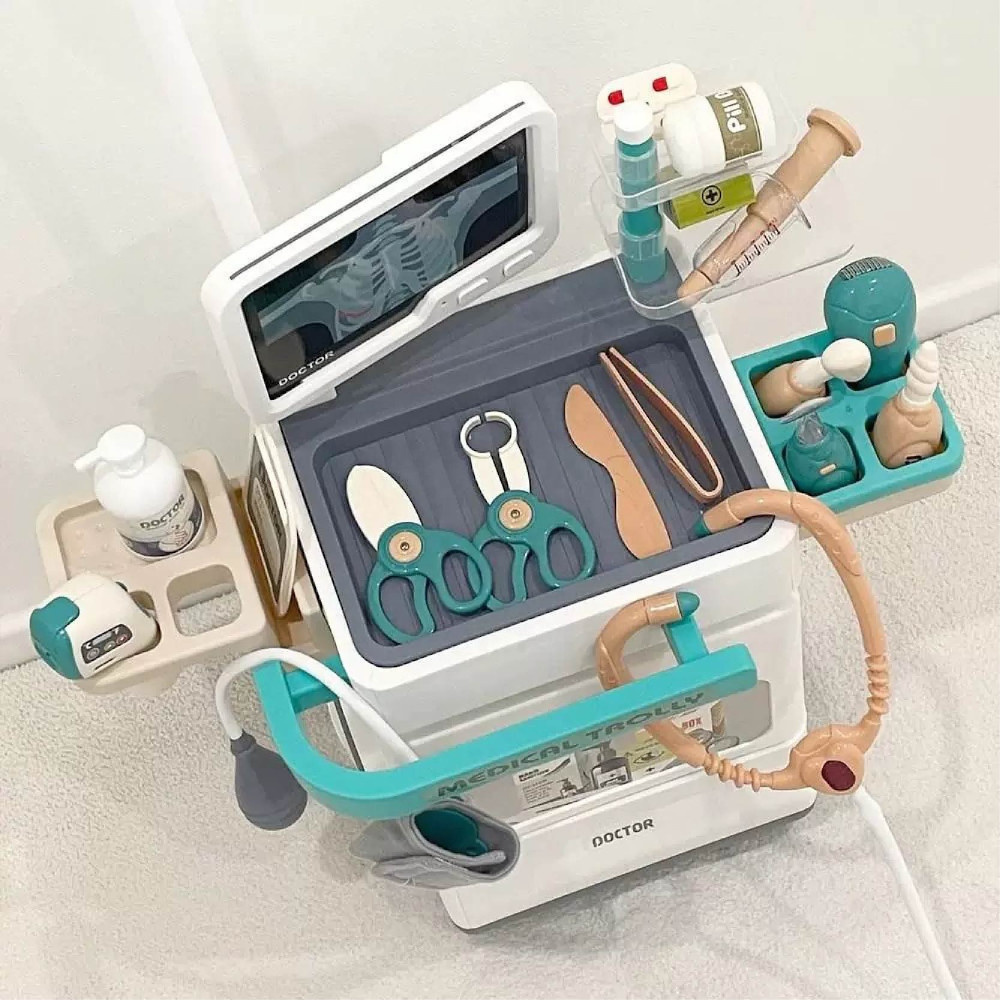 Duży WÓZEK lekarski 26 elementów