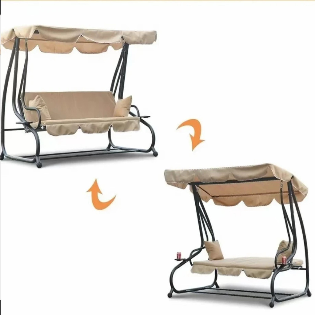 HUŚTAWKA OGRODOWA 3-OSOBOWA PRESTIGE ZIELONA