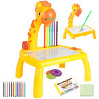 PROJEKTOR STOLIK ŻYRAFA żółty