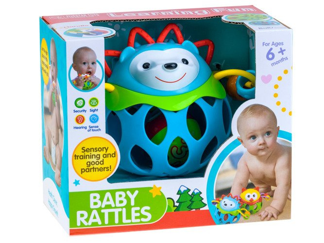 Grzechotka JEŻ GRYZAK Sowa miękka zabawka ZA1283