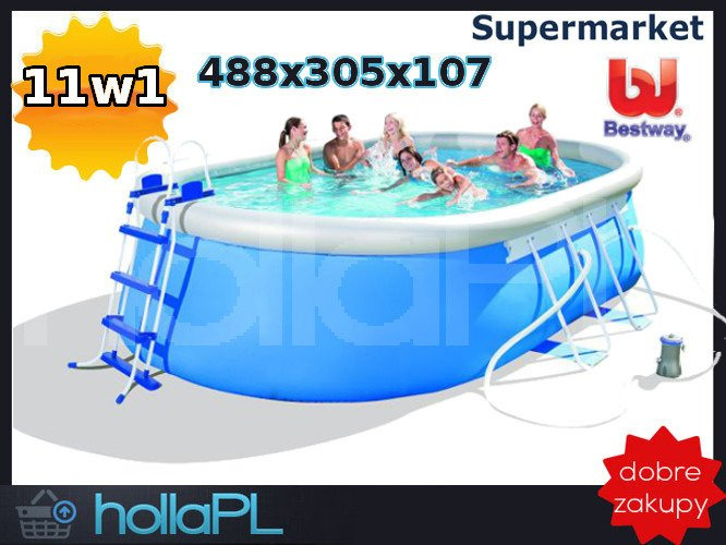 11w1 BASEN 488x305x107 cm 56447 BESTWAY