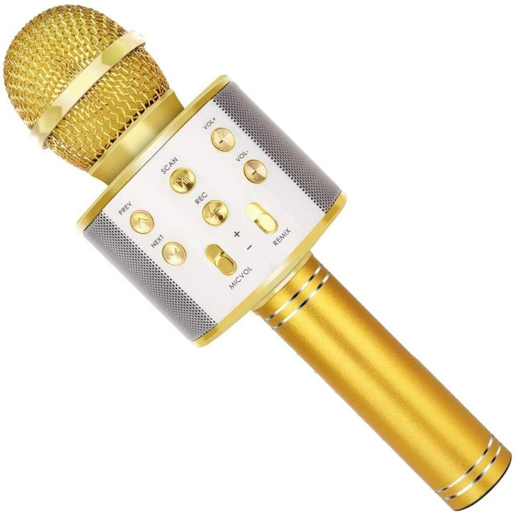 Mikrofon KARAOKE WS858 ZŁOTY
