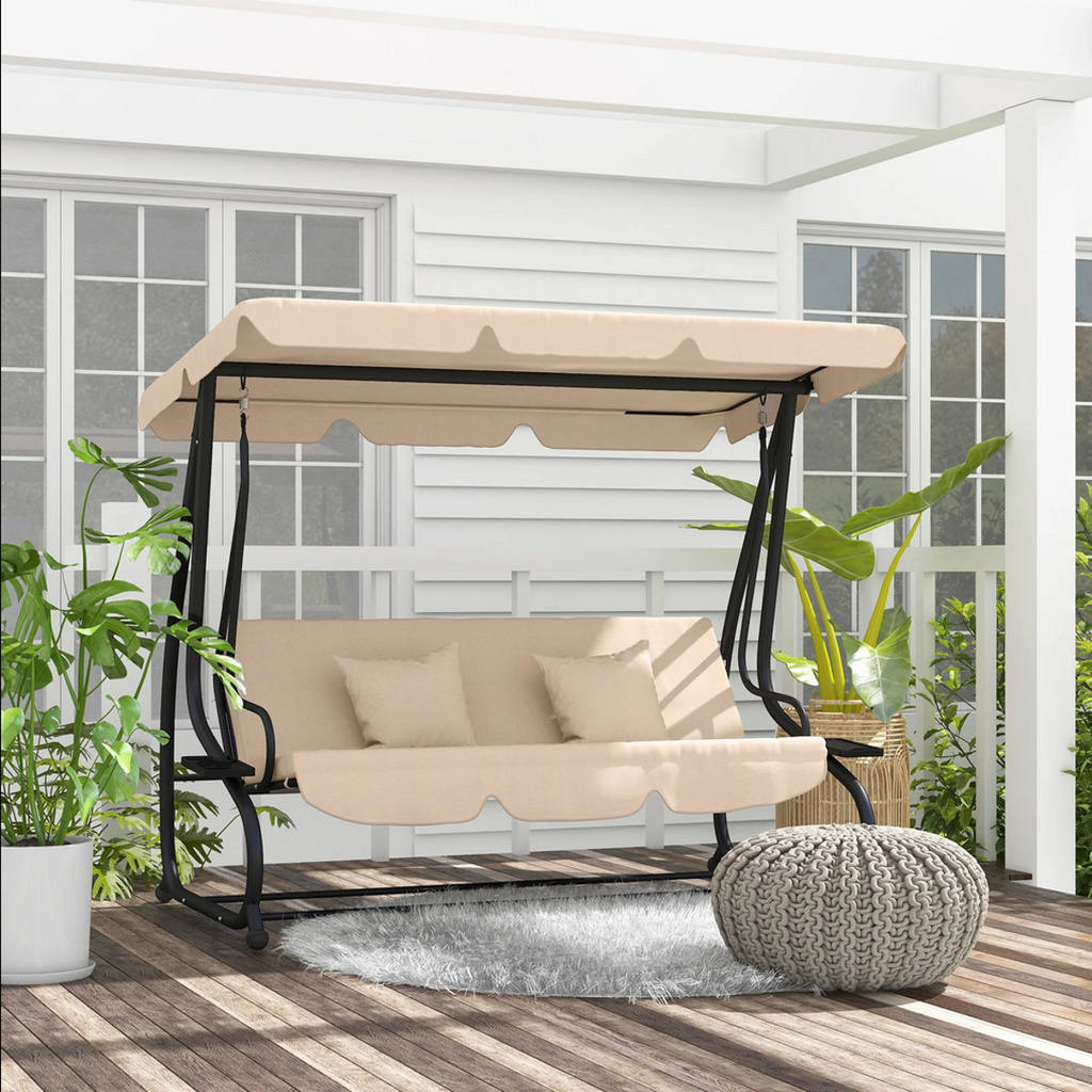 HUŚTAWKA OGRODOWA 3-OSOBOWA PRESTIGE ZIELONA