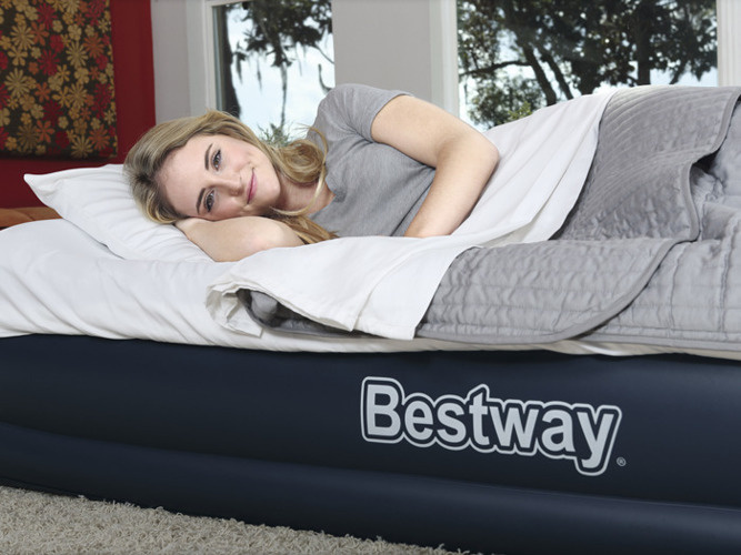 Bestway PODWÓJNY MATERAC pompa torba 203 cm 67600