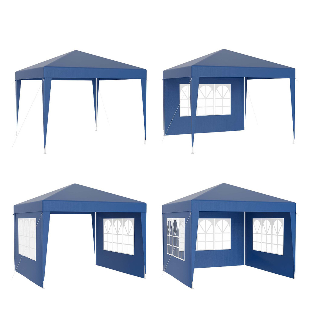 Pawilon PE 3x3 zamykany niebieski