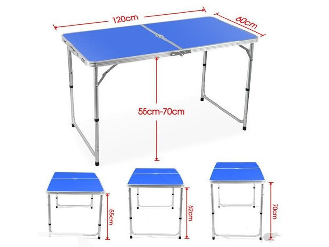 STOLIK CAMPINGOWY SKŁADANY st12060blue