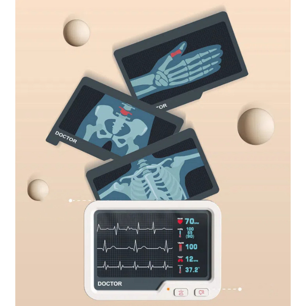 Duży WÓZEK lekarski 26 elementów