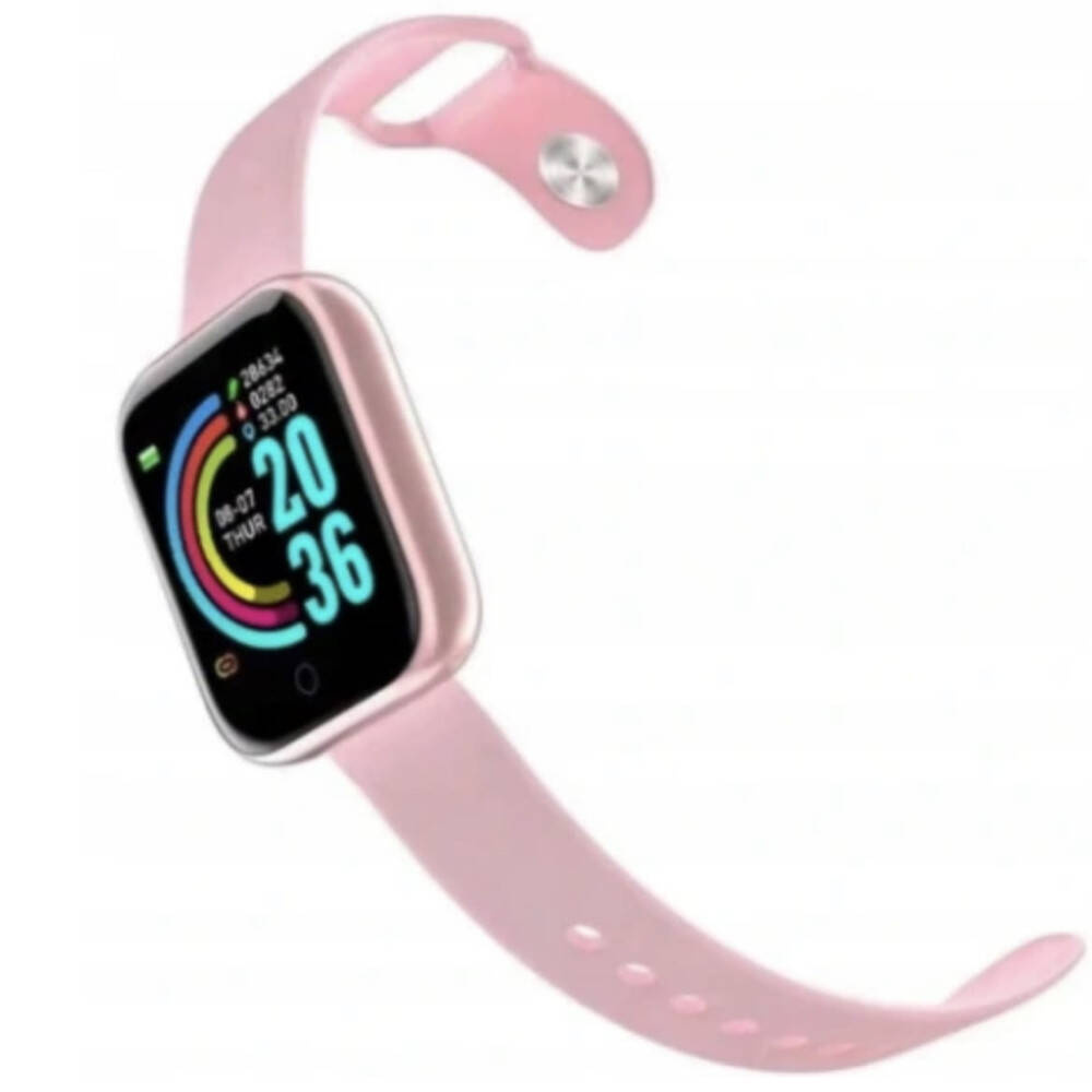 SMARTWATCH L18 OPASKA SPORTOWA róż DO IPHONE