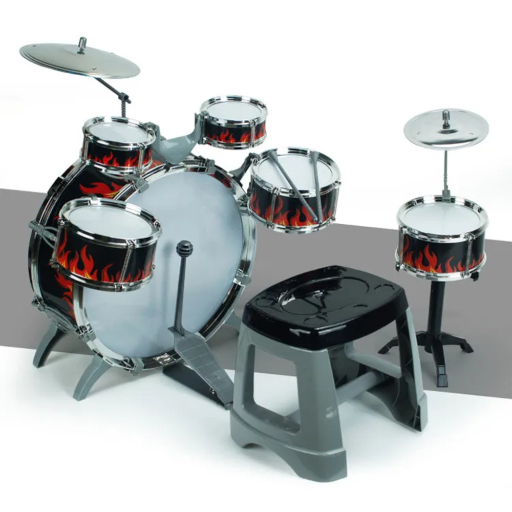 PERKUSJA 6 bębnów, 2 talerze