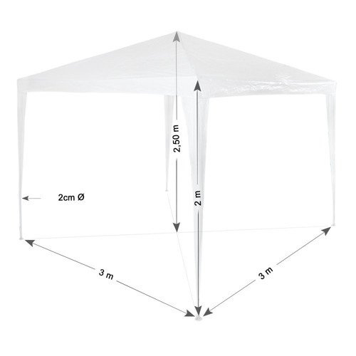 Dach na Pawilon PE Altana 3x3m niebieski