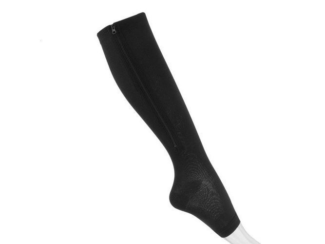 SKARPETY ANTYŻYLAKOWE UCISKOWE ZIP SOX L/XL BLACK