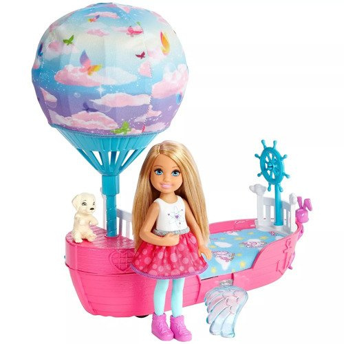 LALKA BARBIE CHELSEA MAGICZNA ŁÓDKA DREAMTOPIA